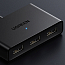 USB 2.0 переключатель 2x3 порта (2 USB входа на 3 USB выхода) Ugreen CM409 черный
