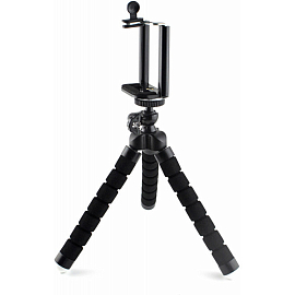 Мини-штатив гибкий для телефона Ritmix RMH-001 черный