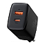 Зарядное устройство сетевое с USB и Type-C входами 3А 20W Baseus Compact CCXJ-B01 (быстрая зарядка PD, QC 3.0) черное