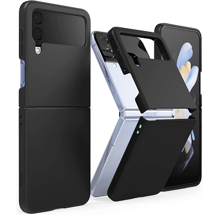 Чехол для Samsung Galaxy Z Flip 4 ультратонкий пластиковый Ringke Slim черный