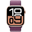 Умные часы Apple Watch Series 10 46 мм (алюминиевый корпус, розовое золото/сливовый, нейлоновый ремешок)