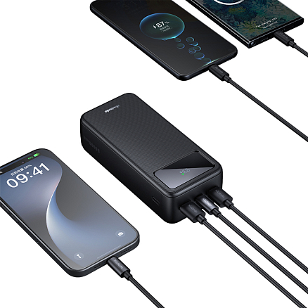 Внешний аккумулятор McDodo MC-4240 30000мАч (USB, Type-C, PD, QC, 22.5Вт) черный