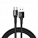 Кабель Type-C - USB 2.0 для зарядки 1 м 3А плетеный Baseus Halo (быстрая зарядка QC 3.0) черный