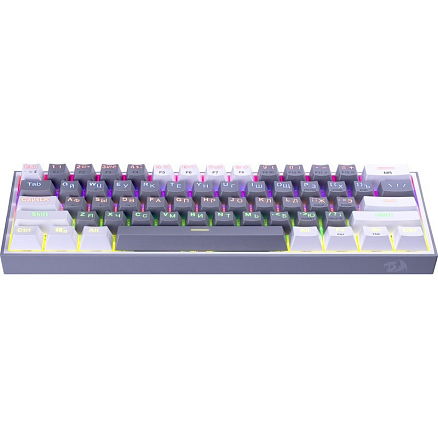 Клавиатура Redragon Fizz механическая с подсветкой серо-белая