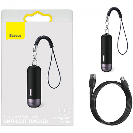 Умный брелок с GPS-трекером Baseus ZLFDQT3-01 черный