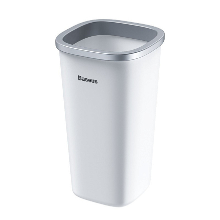 Мусорка автомобильная в подстаканник со сменными пакетами Baseus Dust-free белая