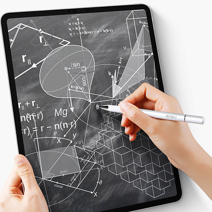 Стилус пассивный универсальный с ручкой WiWU Pencil One белый