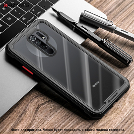 Чехол для Xiaomi Redmi Note 9 Pro, Note 9S, Note 9 Pro Max гибридный Rzants Tactical Shield черный