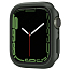 Чехол для Apple Watch 45 мм пластиковый тонкий Spigen Thin Fit хаки