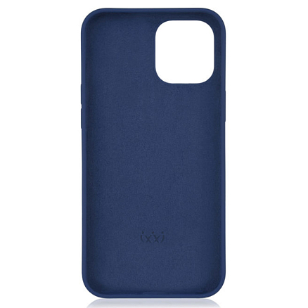 Чехол для iPhone 12 Pro Max силиконовый VLP Silicone Case темно-синий