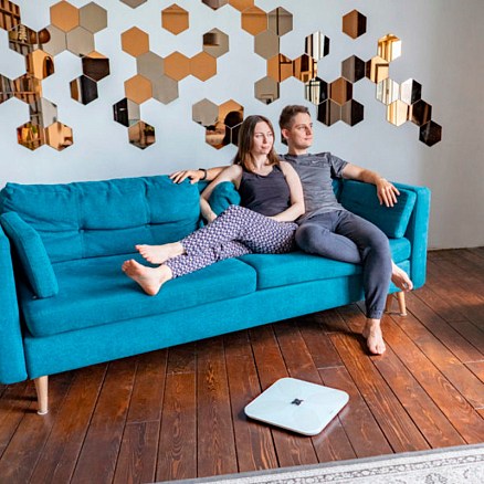 Умные напольные весы Picooc S3 (Wi-Fi, Bluetooth) размер 33х33 см белые