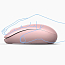 Мышь беспроводная оптическая Ugreen MU105 4 кнопки 2400 dpi розовая