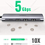 Хаб (разветвитель) Type-C - HDMI 4K 60Hz, 3 х USB 3.0, Type-C PD 100W Ugreen CM136-70495 серый