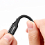 Кабель USB - Lightning для зарядки iPhone 1,2 м 2A плетеный Baseus Yiven черный