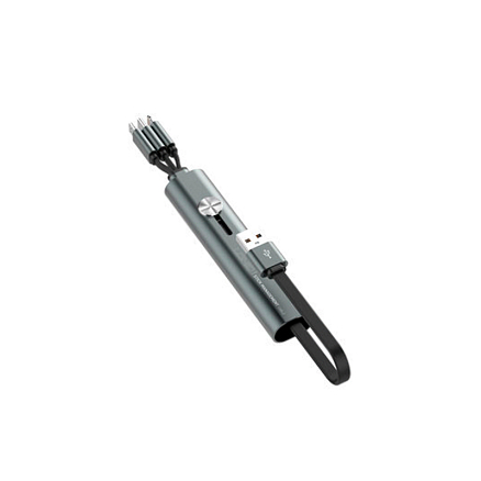 Кабель USB - MicroUSB, Lightning, Type-C компактный 30см 3.4A Ldnio LC99