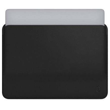 Чехол для Apple MacBook Pro 16 Touch Bar A2141 кожаный футляр WiWU Skin Pro II черный