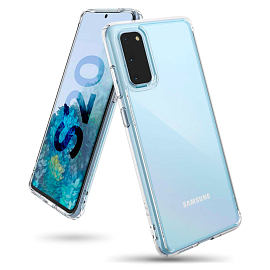 Чехол для Samsung Galaxy S20 гибридный Ringke Fusion прозрачный