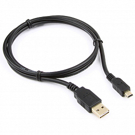 Кабель USB - MiniUSB для зарядки длина 1 м Cablexpert черный