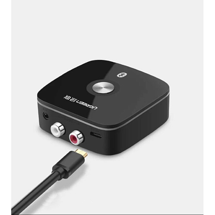 Bluetooth аудио адаптер (ресивер) 3,5 мм + 2RCA aptX Ugreen CM106 черный