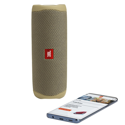 Портативная колонка JBL Flip 5 с защитой от воды бледно-желтая
