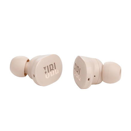 Наушники TWS беспроводные JBL Tune 130 вакуумные с микрофоном и активным шумоподавлением бежевые