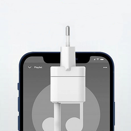 Зарядное устройство сетевое Type-C 20W Anker PowerPort III Cube (быстрая зарядка PD) белое