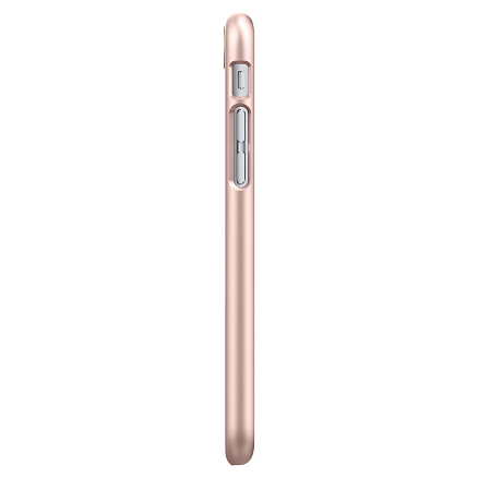 Чехол для iPhone 7, 8 пластиковый тонкий Spigen SGP Thin Fit QNMP розовое золото