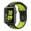 Ремешок-браслет для Apple Watch 4, 5, 6, 7, 8, SE, Ultra 42, 44, 45 и 49 мм силиконовый Tech-Protect SoftBand черно-лаймовый