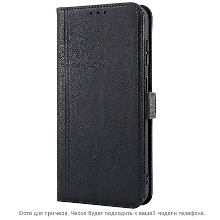 Чехол для Samsung Galaxy A15 кожаный - книжка CASE book черный