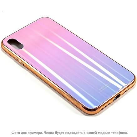 Чехол для Huawei P30 Pro пластиковый CASE Aurora розово-фиолетовый