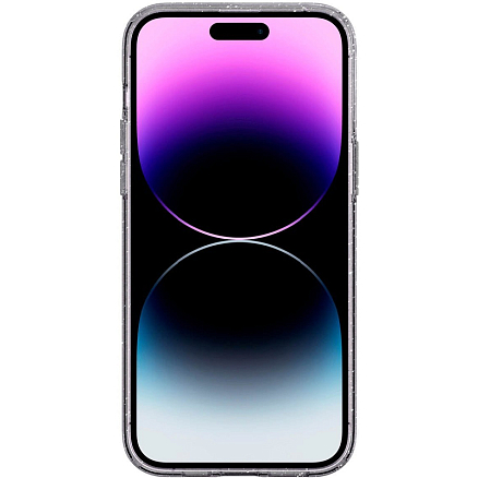 Чехол для iPhone 14 Pro Max гелевый с блестками Spigen Liquid Crystal Glitter прозрачный
