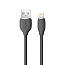 Кабель USB - Lightning для зарядки 2 м 2.4А Baseus Jelly Liquid черный