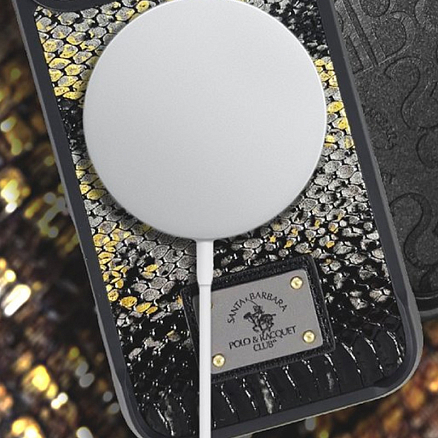 Чехол для iPhone 16 гибридный Santa Barbara Polo & Racquet Club Sagar черный