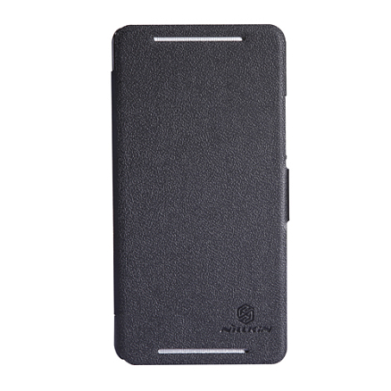 Чехол для HTC One Max пластик с кожей Nillkin Fresh черный