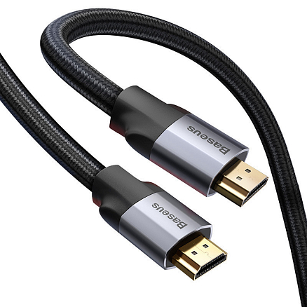 Кабель HDMI - HDMI (папа - папа) длина 1 м версия 2.0 4K 60Hz Baseus Enjoyment серый
