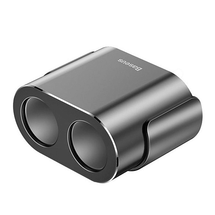 Зарядное устройство автомобильное с двумя USB входами 3.4A 17W Baseus CRDYQ-01 с разветвителем черное