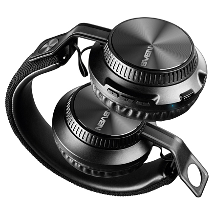 Наушники беспроводные Bluetooth Sven AP-B630MV накладные с микрофоном складные черные