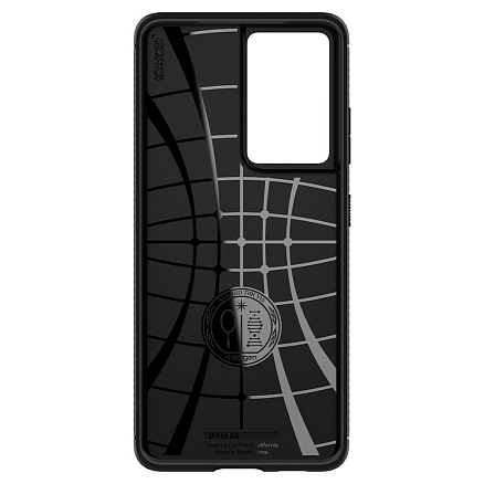 Чехол для Samsung Galaxy S21 Ultra гелевый Spigen Rugged Armor черный
