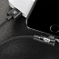 Кабель USB - Lightning для зарядки iPhone 1 м 2А с угловым Lightning плетеный Baseus MVP Elbow черный