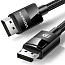 Кабель DisplayPort - DisplayPort (папа - папа) длина 1,5 м 8K 60Hz 4K 144Hz версия 1.4 плетеный Ugreen DP114 черный