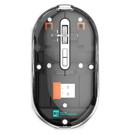 Мышь беспроводная оптическая Bluetooth R8 1766 Wireless с аккумулятором черная