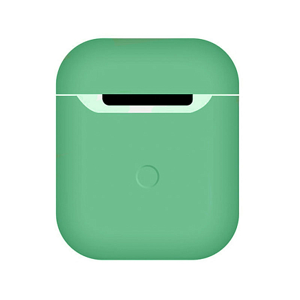 Чехол для наушников AirPods 2 силиконовый мятный
