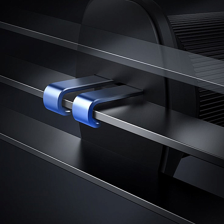 Держатель автомобильный в решетку обдува магнитный с беспроводной зарядкой (быстрая) Baseus CW01 черный