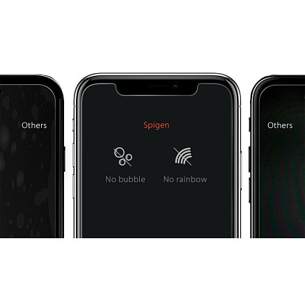 Защитное стекло для iPhone 11, XR на экран Spigen Glas.TR Slim HD прозрачное