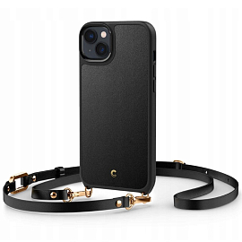 Чехол для iPhone 14 гелевый Spigen Cyrill Classic Charm MagSafe черный