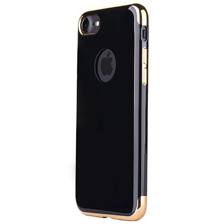 Чехол для iPhone 7, 8 гелевый Joyroom QiDai Electroplated черный смоляной
