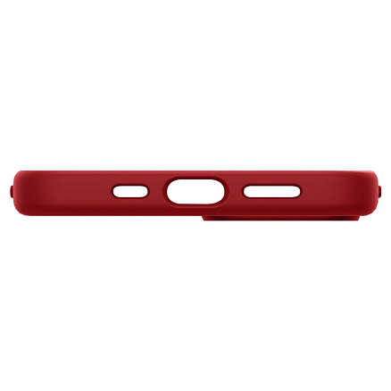 Чехол для iPhone 13 mini силиконовый Spigen Silicone Fit красный