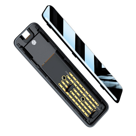 Корпус для SSD M.2 диска Type C 3.2 Gen 1 с кабелем Baseus Full Speed серый