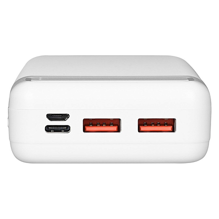 Внешний аккумулятор TFN PowerAid 20000мАч (2 x USB, Type-C, microUSB, быстрая зарядка) белый