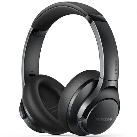 Наушники беспроводные Bluetooth Anker SoundCore Life Q20+ полноразмерные с микрофоном и активным шумоподавлением черные